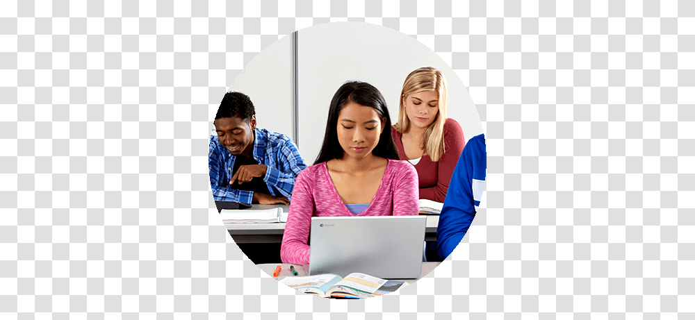 Sitting, Person, Student, Laptop, Computer Transparent Png