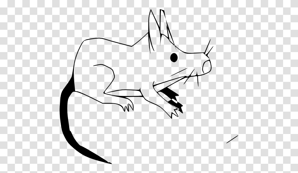 Sitting Rat Cartoon Clip Art, Animal, Stencil, Mammal, Wildlife Transparent Png