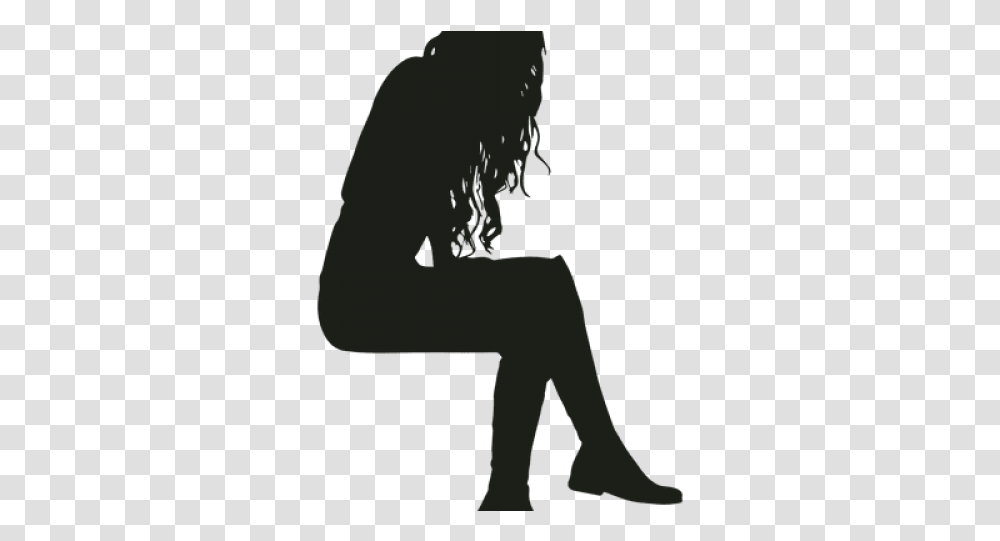 Sitting Silhouette Sitting Silhouette Side View People Sitting Silhouette, Person, Human, Kneeling, Back Transparent Png