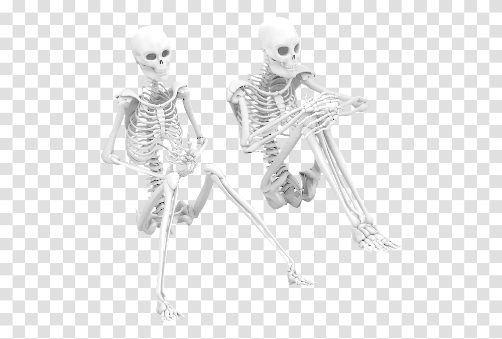 Sitting Skeletons, Person, Human Transparent Png