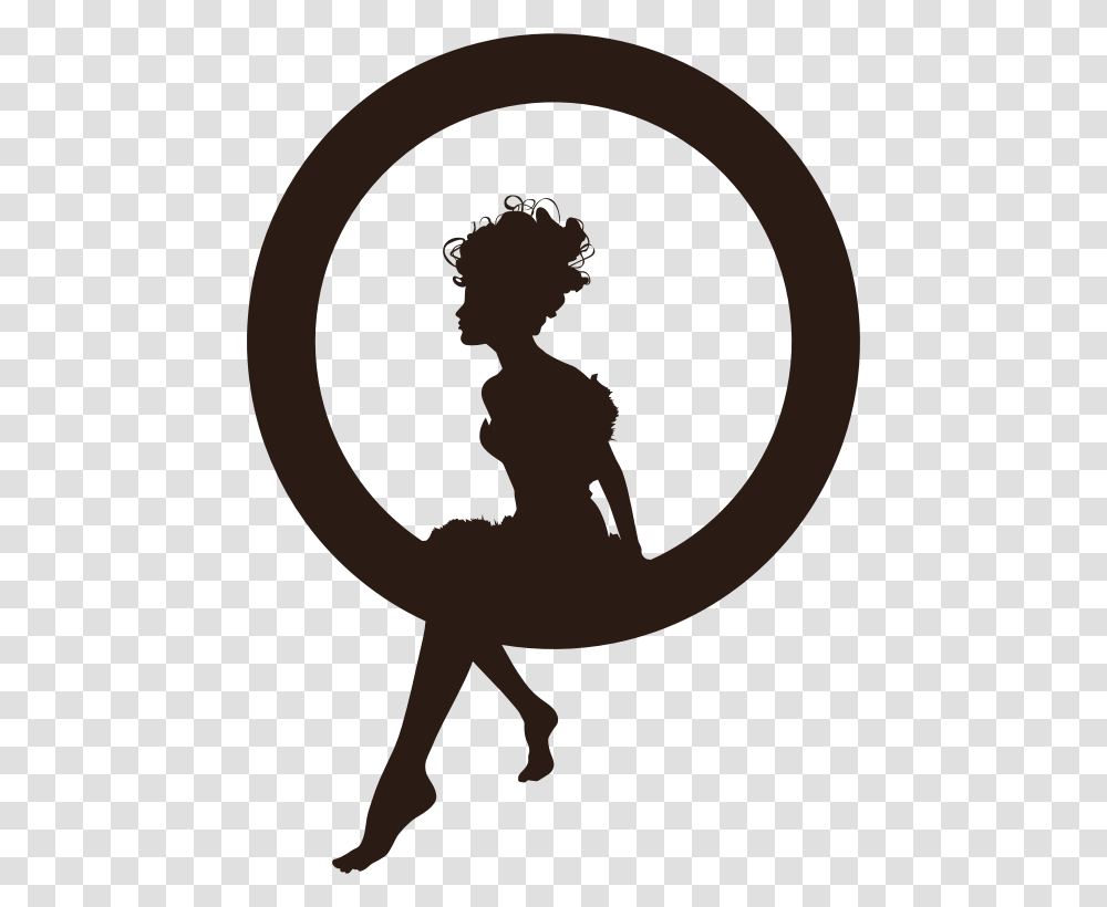 Sitting Tinkerbell Silhouette, Person, Dance, Fitness, Working Out Transparent Png