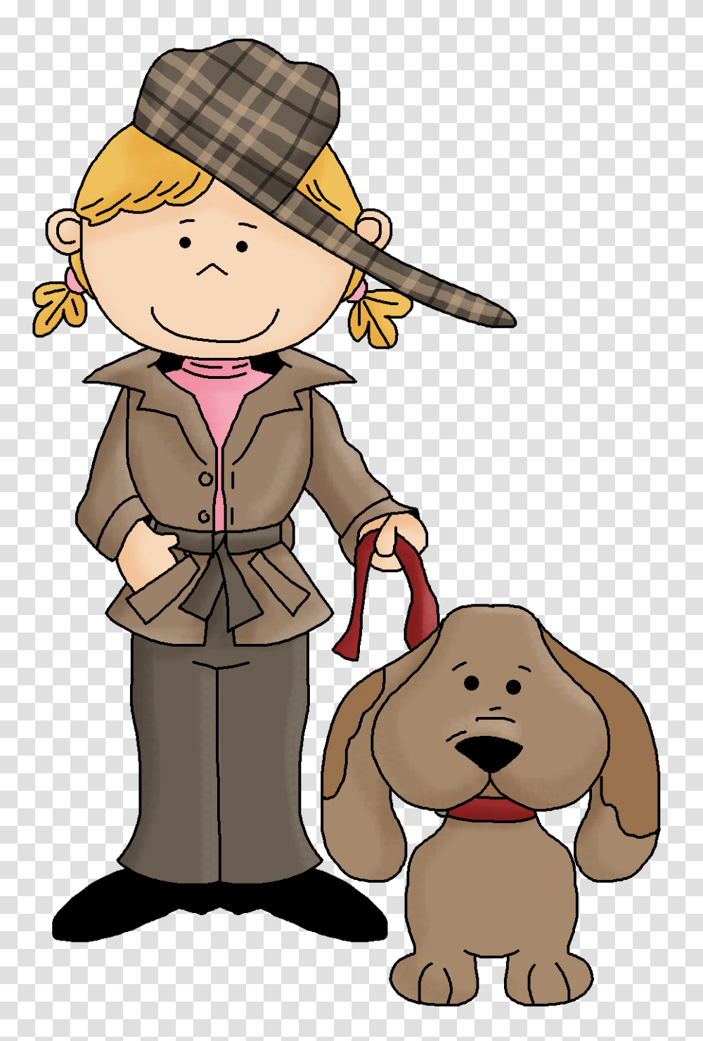 Situation Clipart Detective Woman, Person, Hat, Mammal Transparent Png