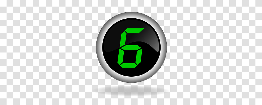 Six Digital Clock, Electronics, Alarm Clock, Green Transparent Png
