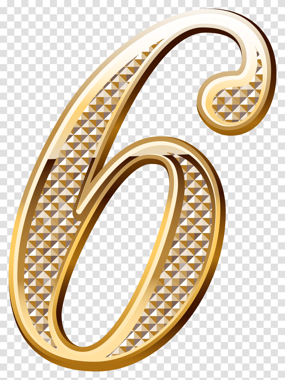 Six Clipart Gold Number 0, Musical Instrument, Brass Section Transparent Png