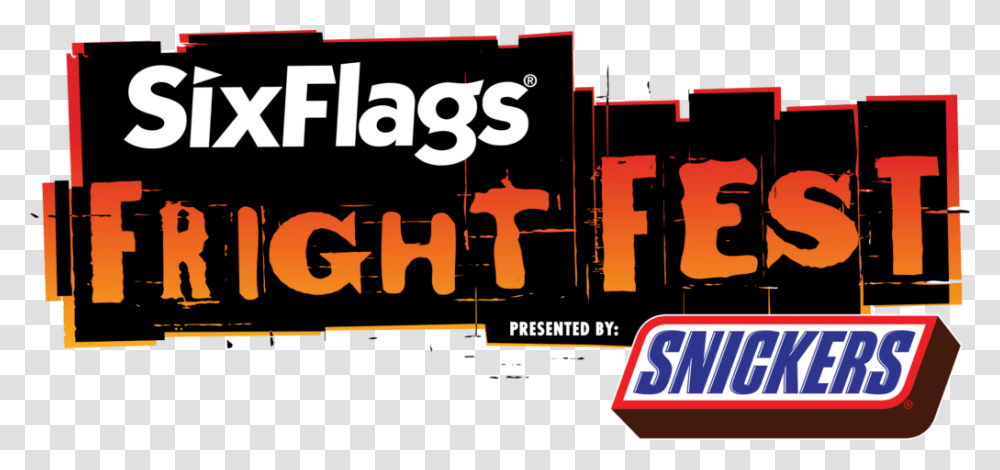 Six Flags Fright Fest Six Flags, Number, Word Transparent Png