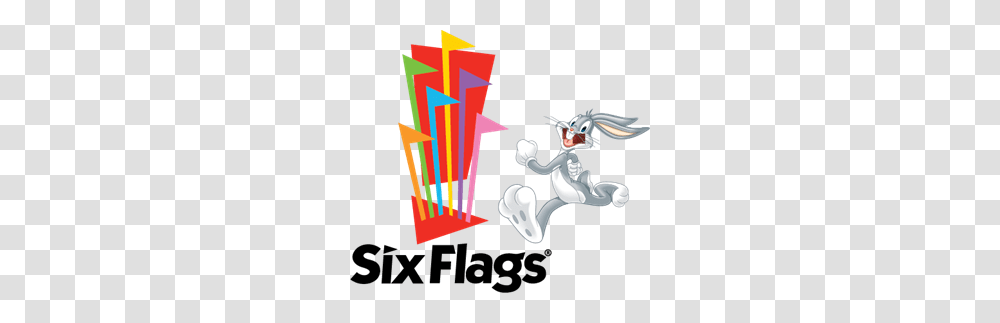 Six Flags Logo Vector, Light Transparent Png