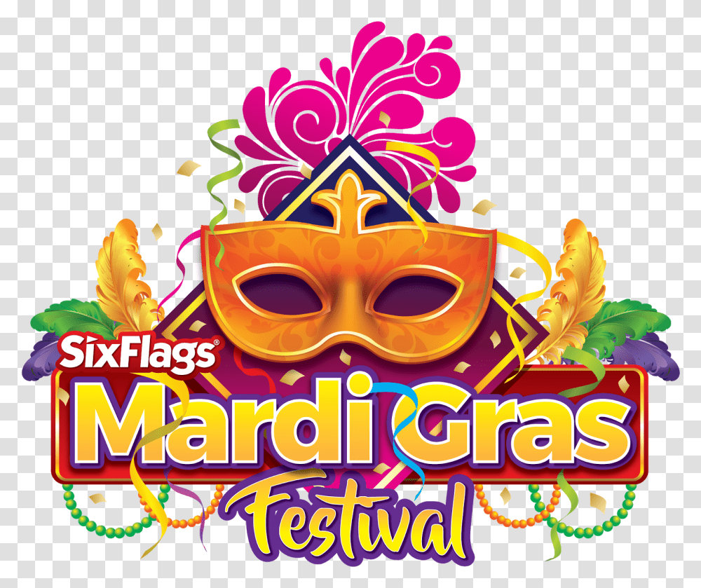 Six Flags Mardi Gras, Crowd, Festival, Parade, Carnival Transparent Png