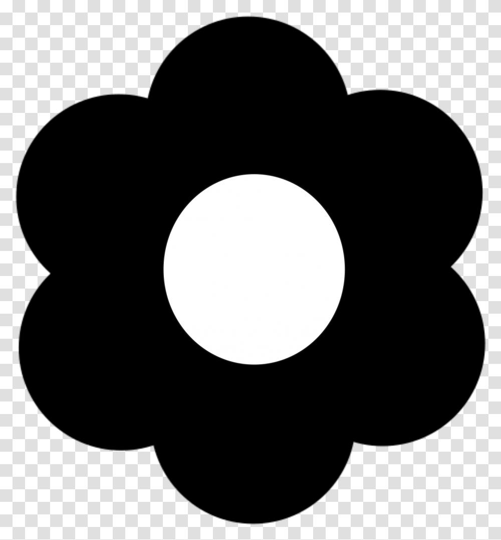 Six Petals B W Flower Icon Six Petal Flower Vector, Moon, Outer Space, Night, Astronomy Transparent Png