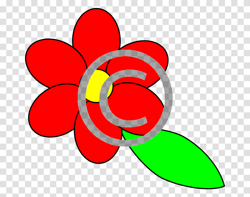 Six Red Petals Flower Outline, Dynamite, Bomb, Weapon, Weaponry Transparent Png