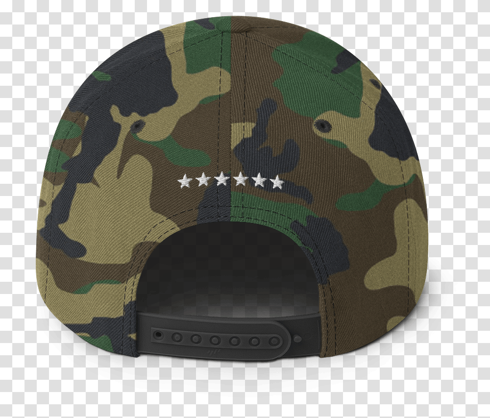 Six Star Embroidered Snapback - Society Hat, Clothing, Apparel, Military, Military Uniform Transparent Png