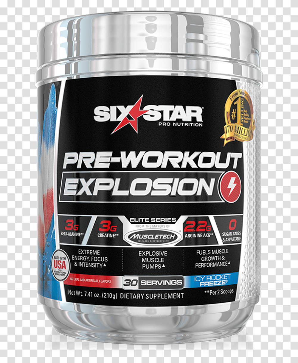Six Star Pre Workout Ripped, Beer, Alcohol, Beverage, Drink Transparent Png
