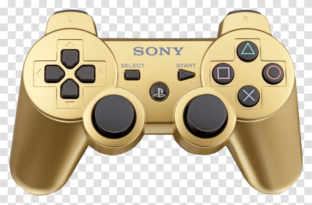 Sixaxis Dualshock 3 Wireless Controller Sony Ps3 Controller Gold, Electronics, Joystick, Camera Transparent Png