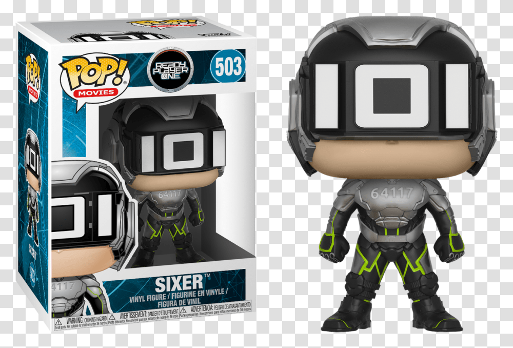 Sixer Ready Player One Funko Pop, Toy, Helmet, Robot Transparent Png
