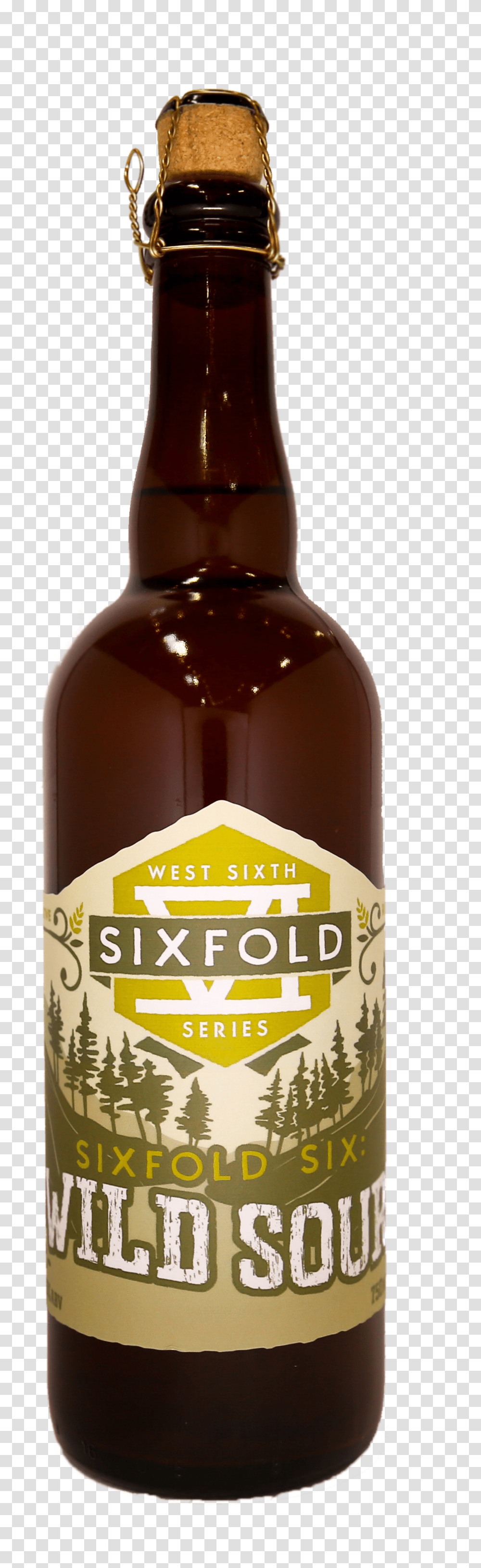 Sixfoldvi Wildsour, Beer, Alcohol, Beverage, Bottle Transparent Png