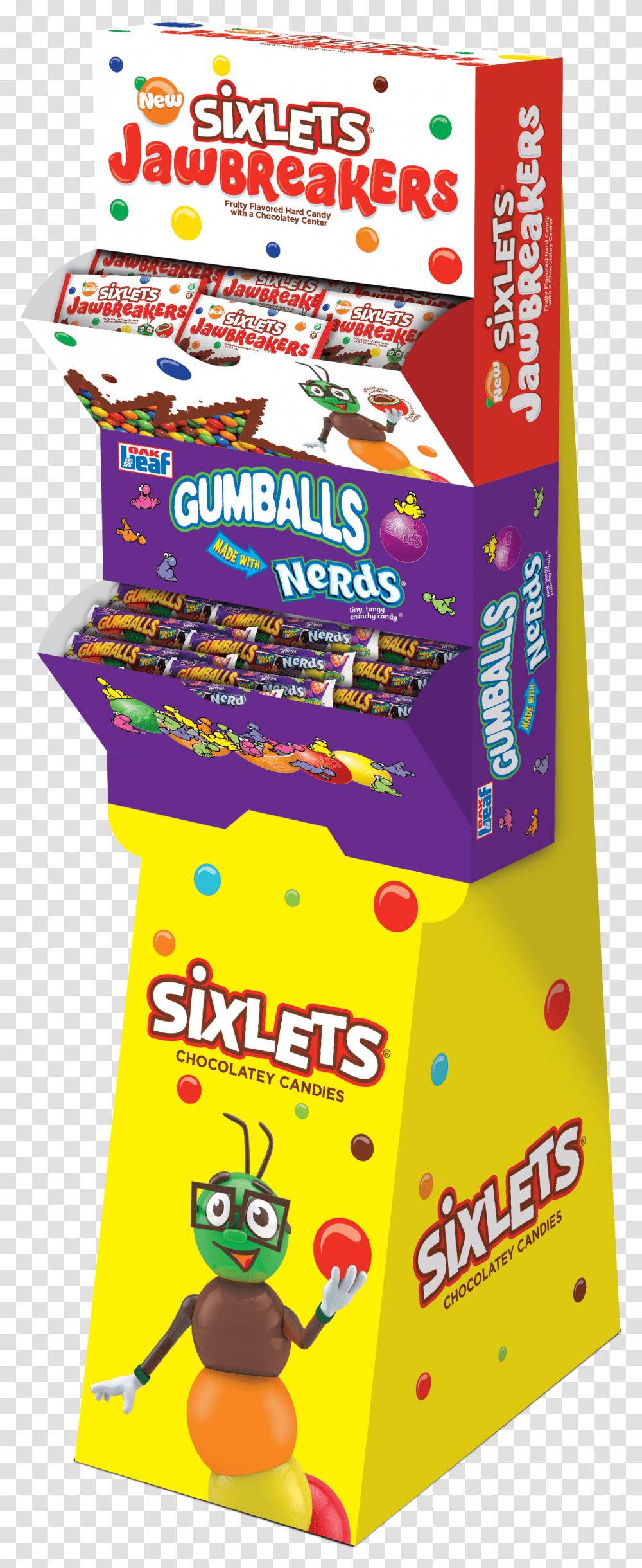 Sixlets 96ct Jawbreaker Nerds 5 Ball Tube Toy, Food, Sweets, Confectionery, Candy Transparent Png