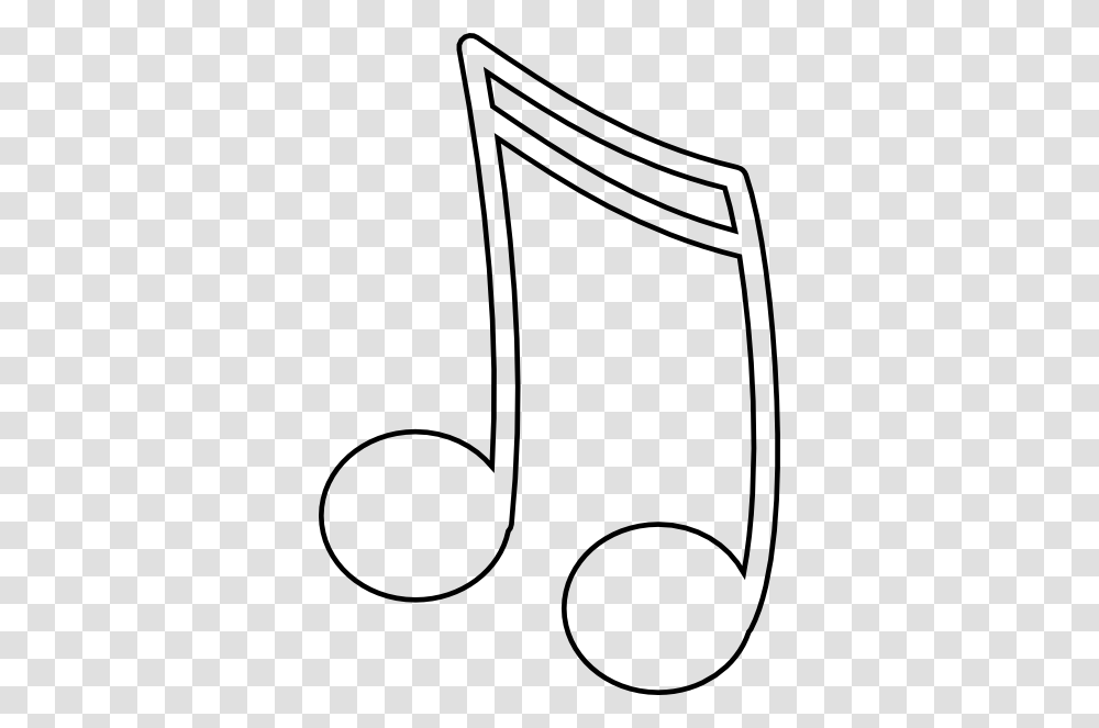 Sixteenth Notes Joined In A Pair Clip Art Free Vector, Bow, Stencil Transparent Png