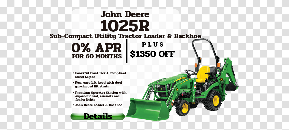 Sixth Slide John Deere Compact Tractors, Flyer, Poster, Paper, Advertisement Transparent Png