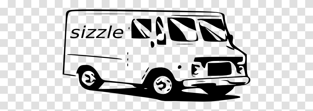 Sizzle Truck Clipart For Web, Van, Vehicle, Transportation, Caravan Transparent Png