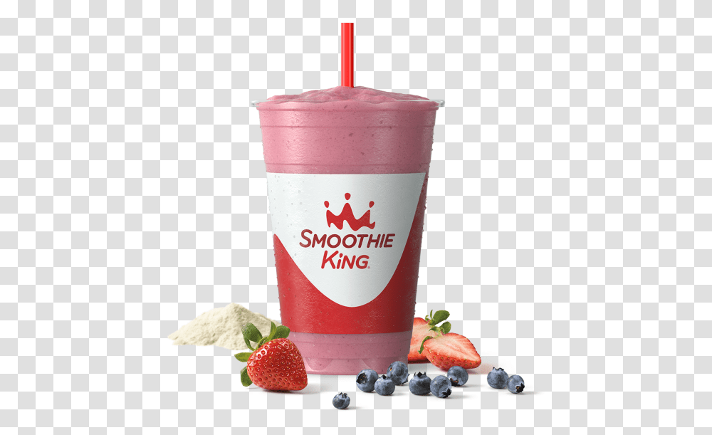 Sk Enhancer Fiber Blend With The Activator Strawberry Smoothie King Strawberry Smoothie, Juice, Beverage, Drink, Plant Transparent Png