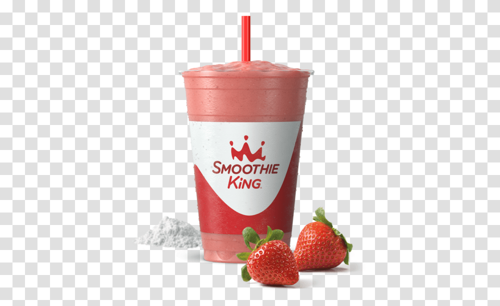 Sk Enhancer Probiotic With The Shredder Strawberry Smoothie King Keto, Juice, Beverage, Drink, Plant Transparent Png