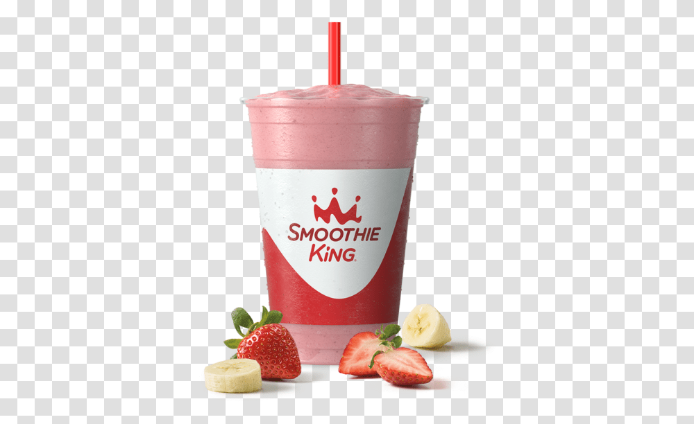 Sk Fitness Hulk Strawberry With Ingredients Smoothie King Smoothie, Juice, Beverage, Drink, Fruit Transparent Png