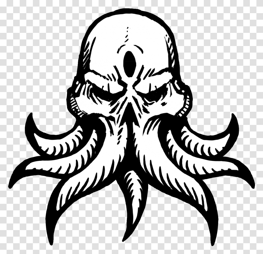 Sk P Google Cthulhu Decal, Stencil, Person, Human Transparent Png