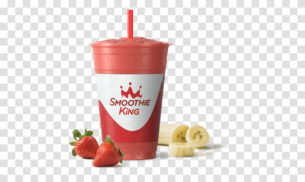 Sk Take A Break Muscle Punch With Ingredients Smoothie King Smoothie, Juice, Beverage, Drink, Strawberry Transparent Png