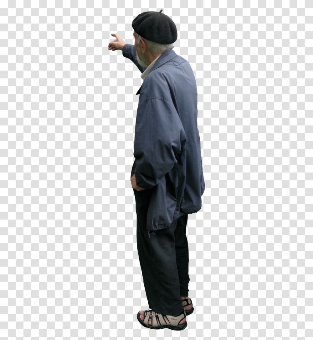 Skalgubbar Pointing, Person, Coat, Shoe Transparent Png