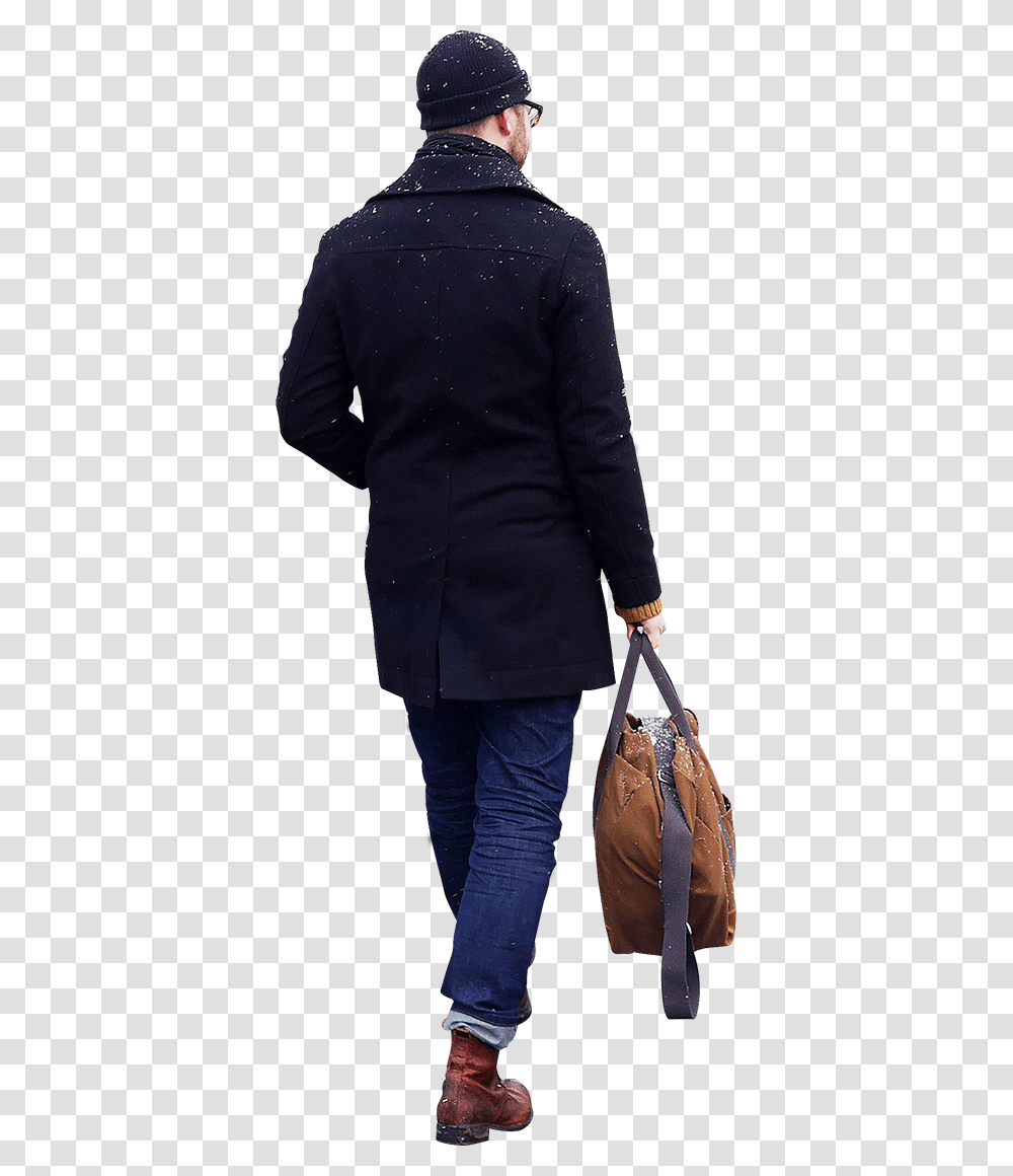 Skalgubbar Walking With Bag, Overcoat, Person, Footwear Transparent Png