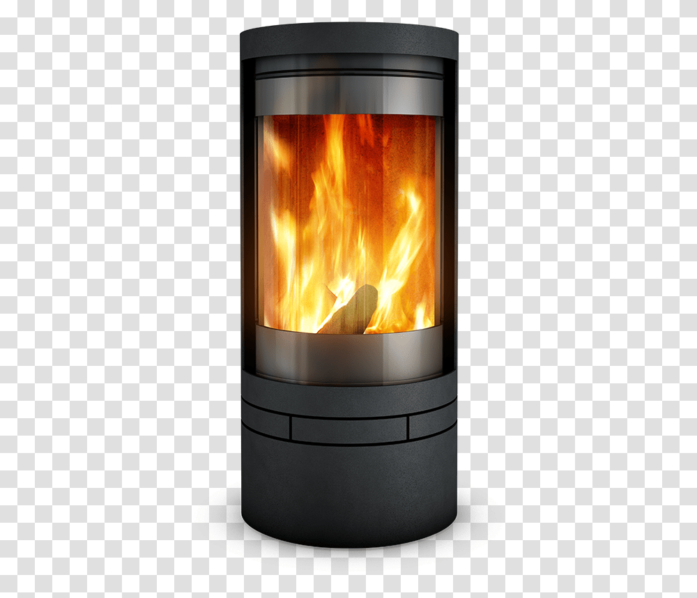Skantherm Kaminofen Elements Rund, Fire, Fireplace, Indoors, Hearth Transparent Png