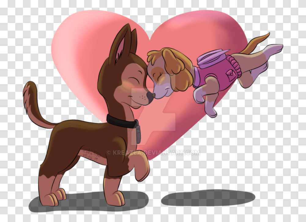 Skase Paw Patrol Skye And Chase Paw Patrol Chase Art, Person, Human, Cupid, Sweets Transparent Png
