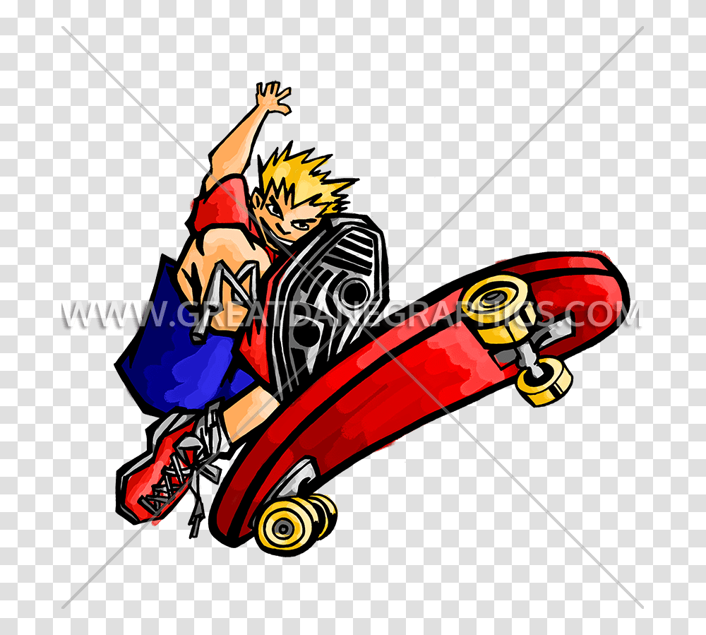 Skate Board Flip Production Ready Artwork For T Shirt Printing, Tool, Lawn Mower, Sled Transparent Png