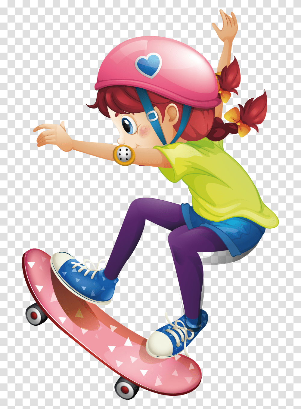 Skateboard Clipart Clip Art Skateboard Girl, Person, Helmet, People Transparent Png