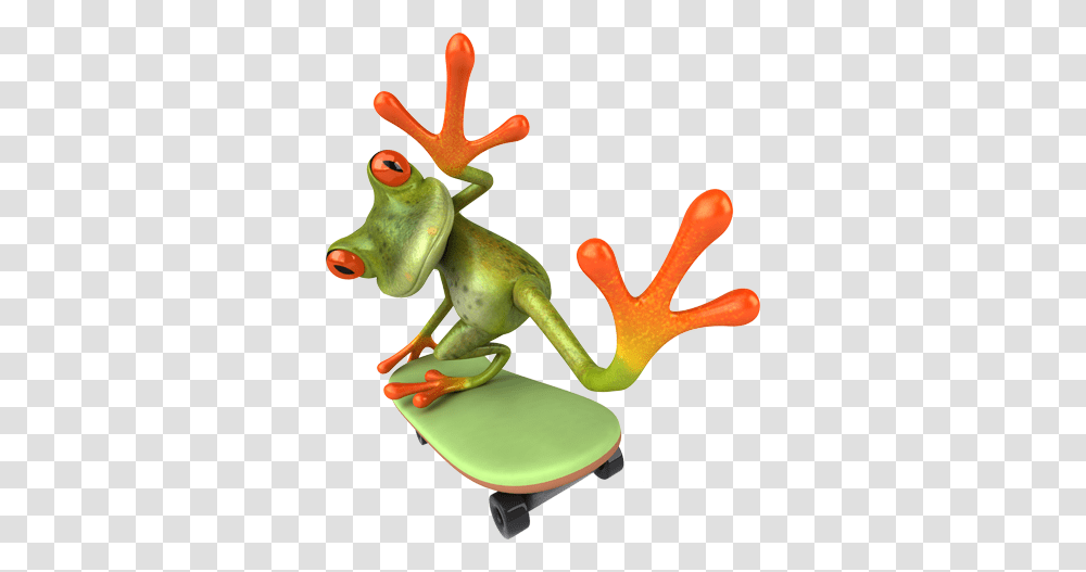 Skateboard Crazy Frog, Amphibian, Wildlife, Animal, Toy Transparent Png