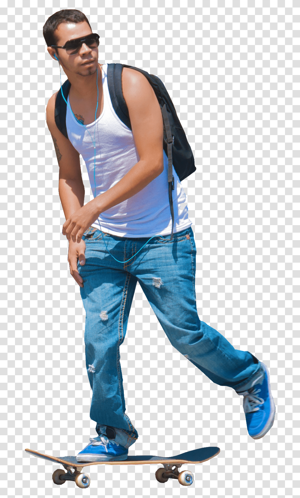 Skateboard, Pants, Jeans, Person Transparent Png