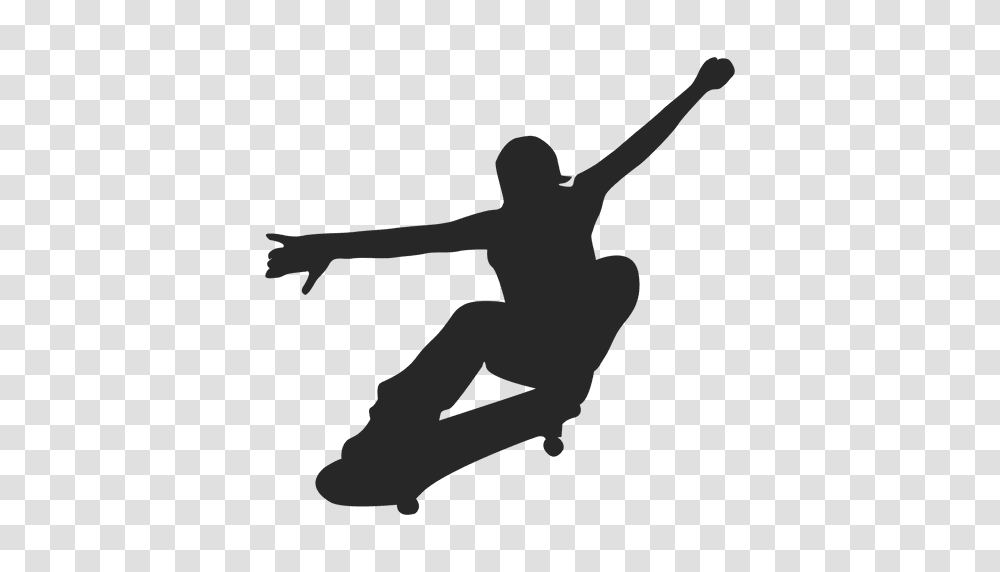 Skateboard Silhouette, Person, Human, Sport, Sports Transparent Png