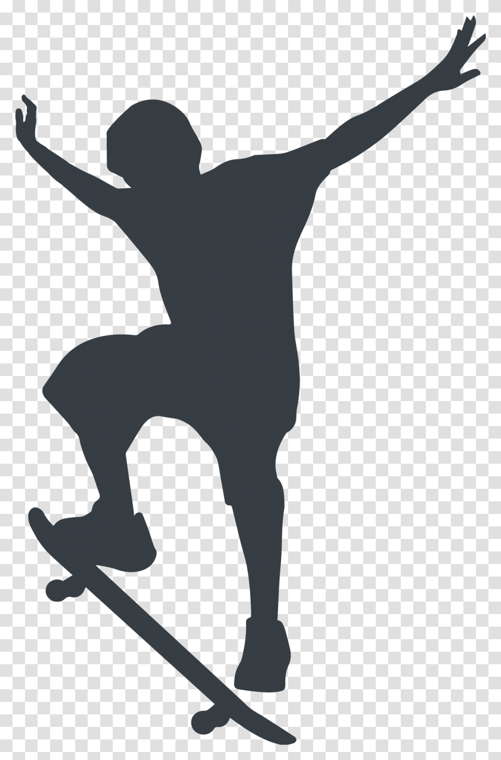 Skateboard Skate, Silhouette, Person, Human, Stencil Transparent Png