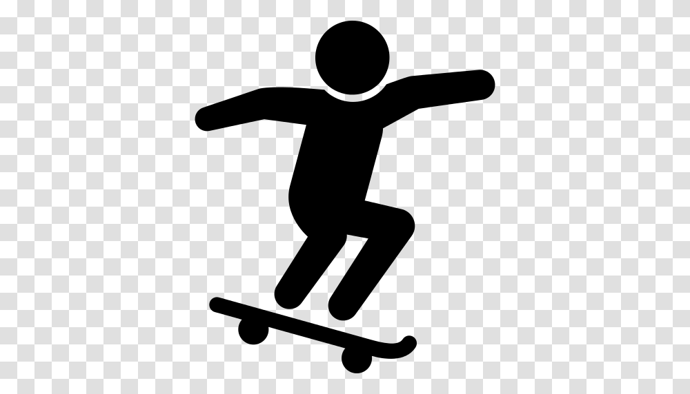 Skateboarder Icon, Gray, World Of Warcraft Transparent Png