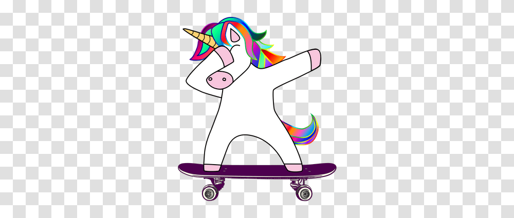 Skateboarder Unicorn, Doodle, Drawing Transparent Png