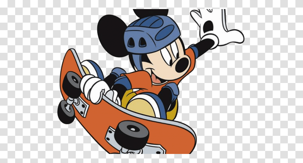Skateboarding Clipart Mickey Mouse Clubhouse, Outdoors, Female, Sport, Sled Transparent Png