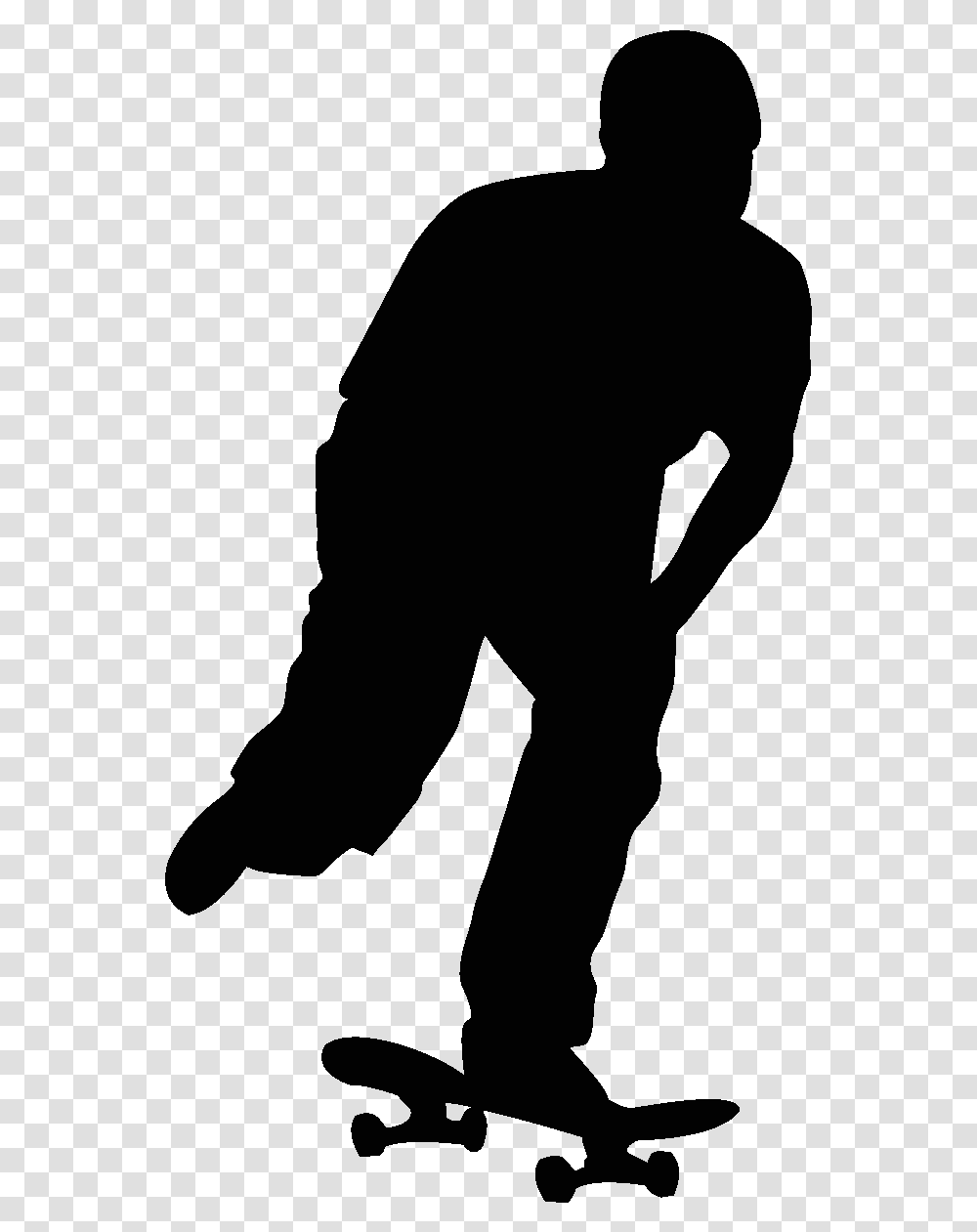 Skateboarding Download Silhouette Skateboard, Person, Sleeve, Outdoors, Hand Transparent Png