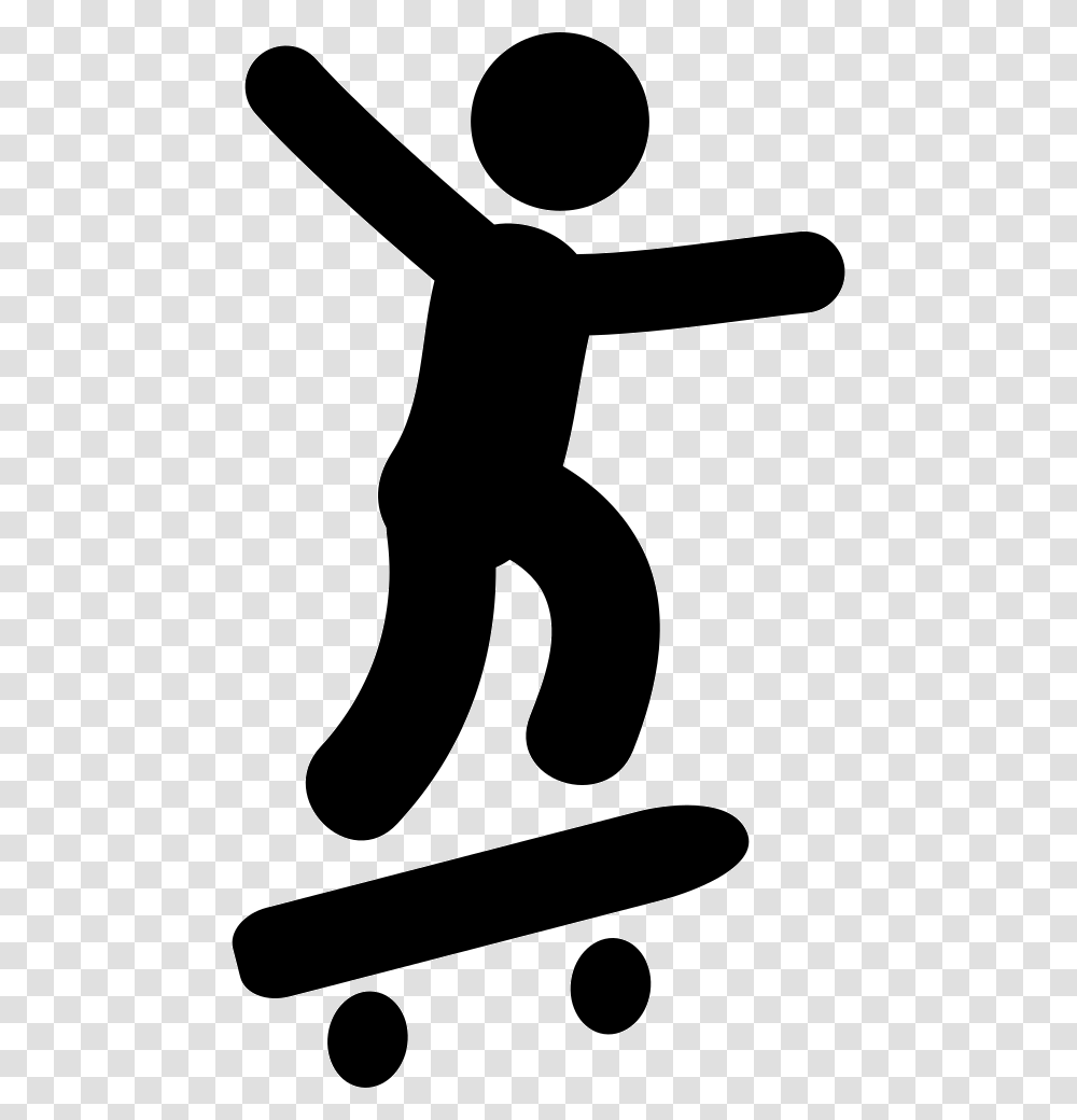 Skater Skater Icon, Stencil, Silhouette, Hammer Transparent Png