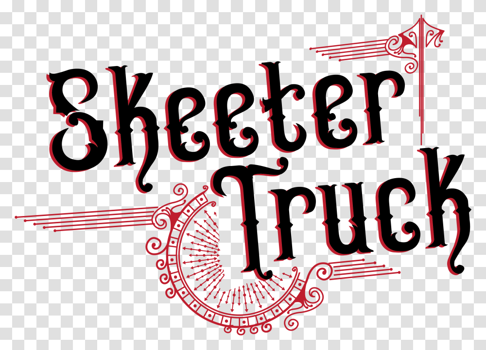Skeeter Truck Calligraphy, Label, Alphabet Transparent Png