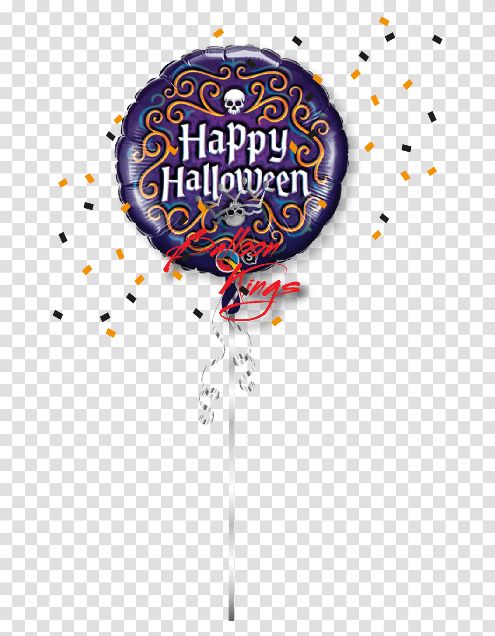 Skeleton 18 Inch Foil Balloon Birthday Balloons, Paper, Confetti Transparent Png