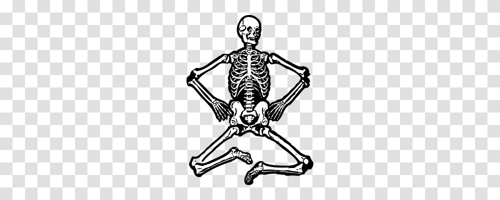 Skeleton Person, Human, Stencil Transparent Png
