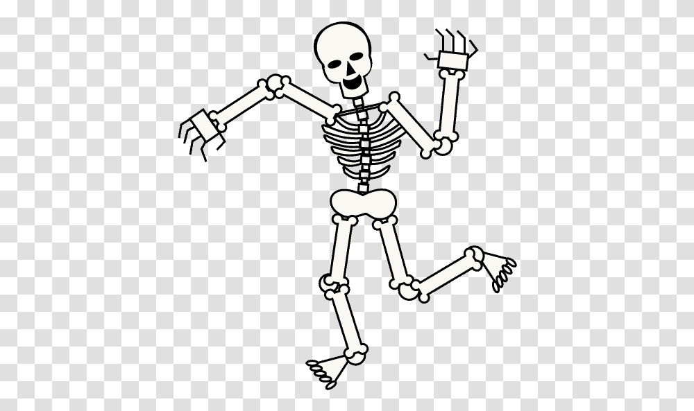 Skeleton Cartoon Cartoon Background Skeleton Transparent Png