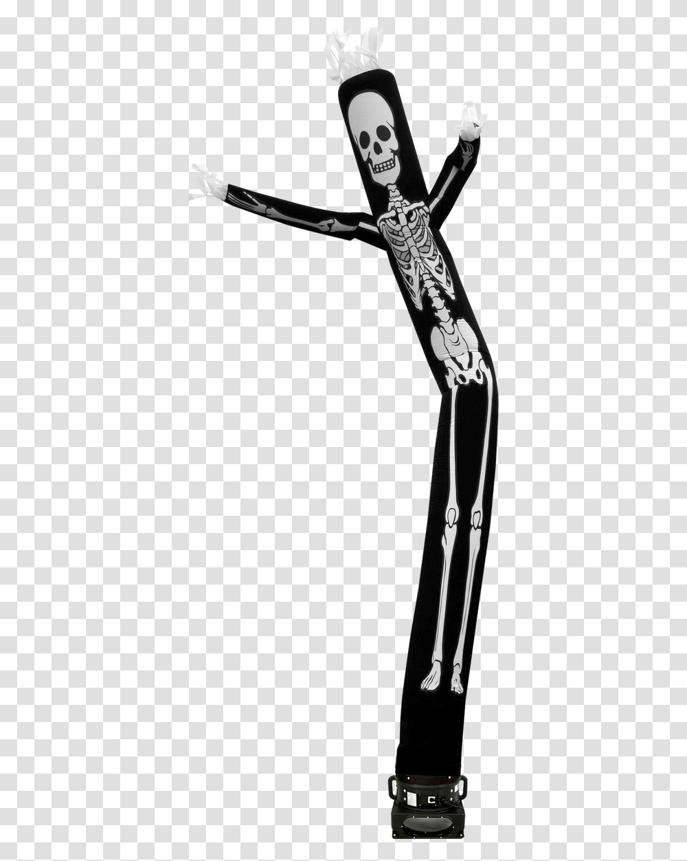 Skeleton Design 20ft Air Dancers Inflatable Tube Man Crucifix, Toothbrush, Tool, Weapon, Weaponry Transparent Png