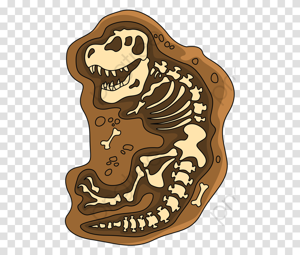 Skeleton Dinosaur Fossils Clipart, Teeth, Mouth, Jaw Transparent Png