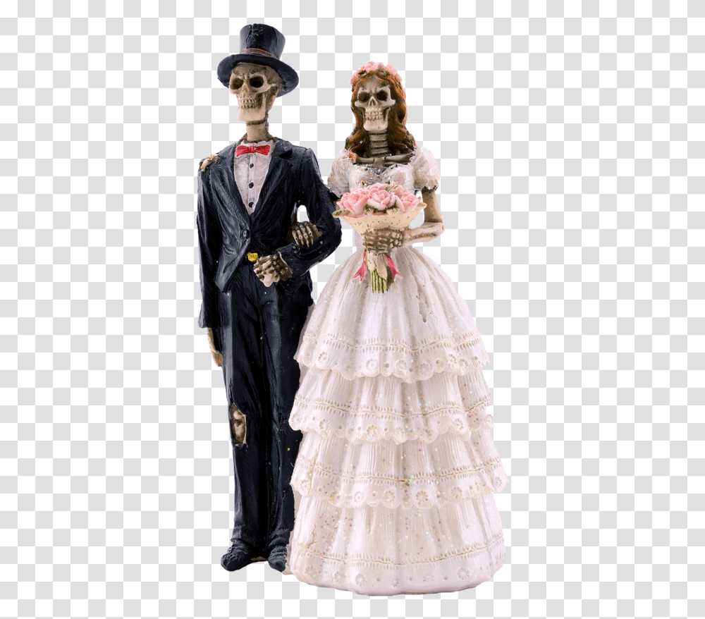 Skeleton Groom And Bride, Person, Evening Dress, Robe Transparent Png