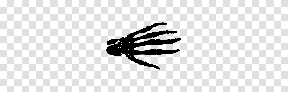 Skeleton Hand Silhouette Template Silhouette Hand, Bow, Stencil, Hook, Claw Transparent Png